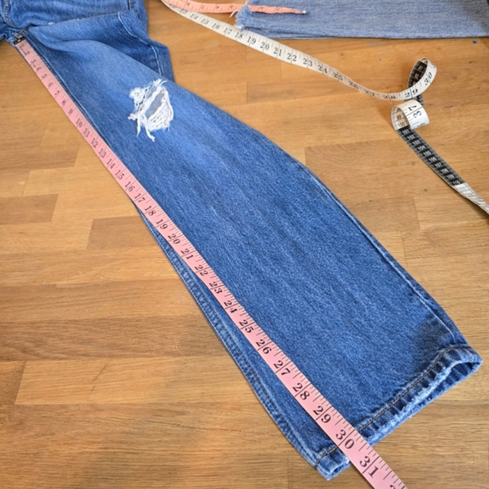 🔴 3/$30 Levi's 24×30.5 Low Pro Amplify It Medium Wash Straight Leg Jean - Picture 12 of 13